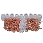 40 А,  плазменный наконечник PT31, воздушный плазменный резак, режущий электрод, сопло 210 шт.