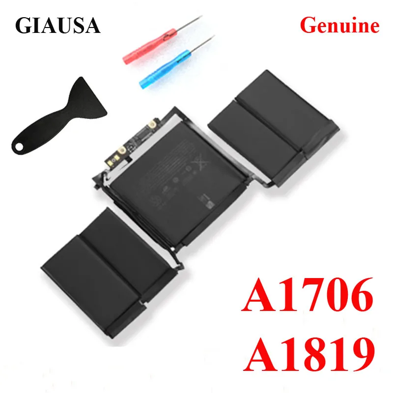 GIAUSA подлинный A1819 Аккумулятор для A1706 батареи macbook pro 13 ''Сенсорная панель год Бесплатные инструменты