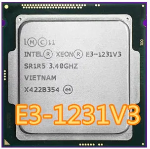 Intel Xeon E3 1231 V3 3,4 ГГц четырехъядерный процессор LGA 1150 настольный процессор E3-1231 V3