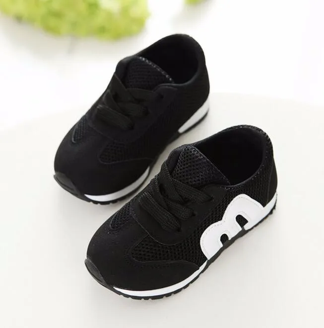 Повседневные кроссовки Детская спортивная обувь Сетчатая дышащая хлопковая