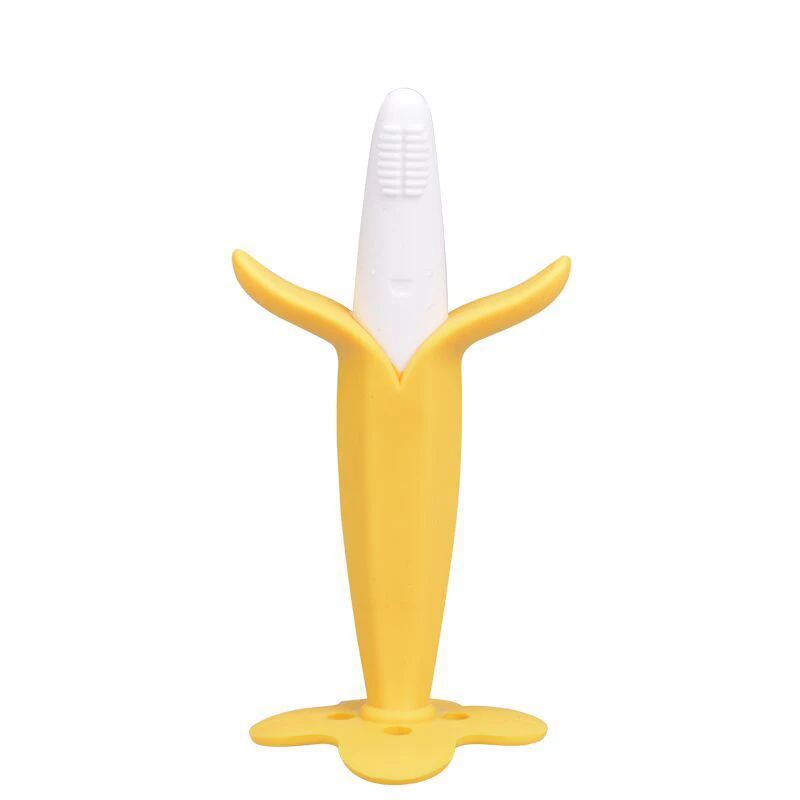 Детский Прорезыватель для зубов в виде фруктов банан форме кукурузы силиконовые