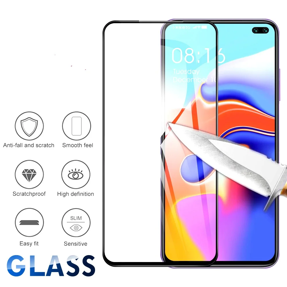 

10PCS Tempered Glass for Xiaomi Redmi 10X 5G 10X 4G 9 8 8A Protective Safety Glass Screen Protector For Redmi K30 Pro K30