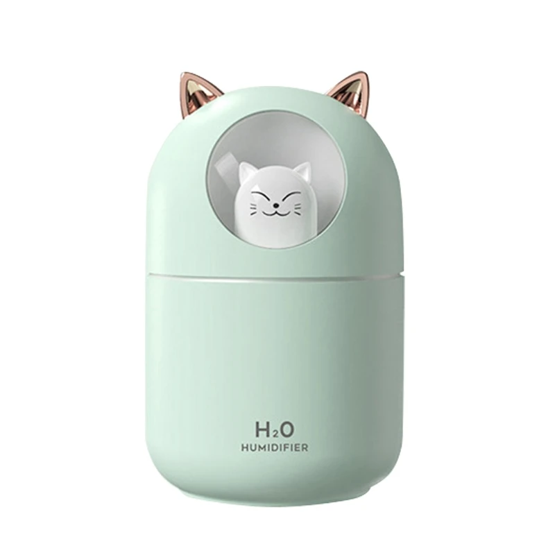 

Portable Cactus Air humidifier Mini Humidifier, 300ml USB Cool Mist Ultra-Quiet Operation for Bedroom Home Office Car N7MC