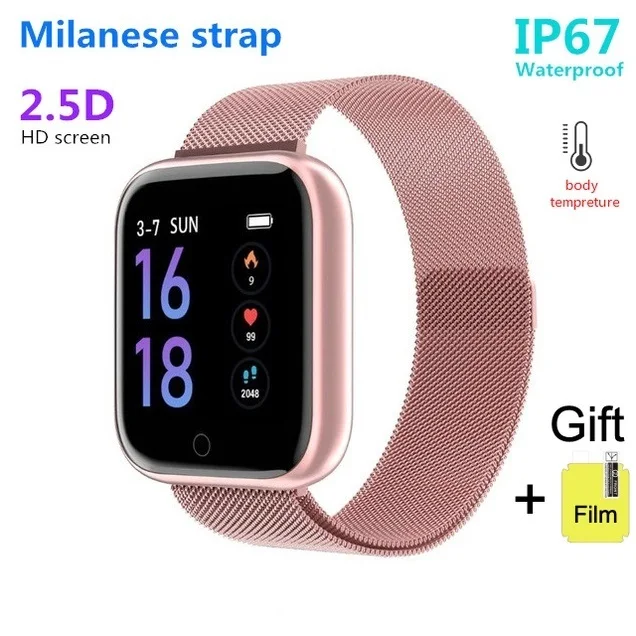 

T80 smart watch 2020 body tempreture Women Waterproof Bluetooth Smartwatch For IPhone and andriod phones Heart Rate Monitor