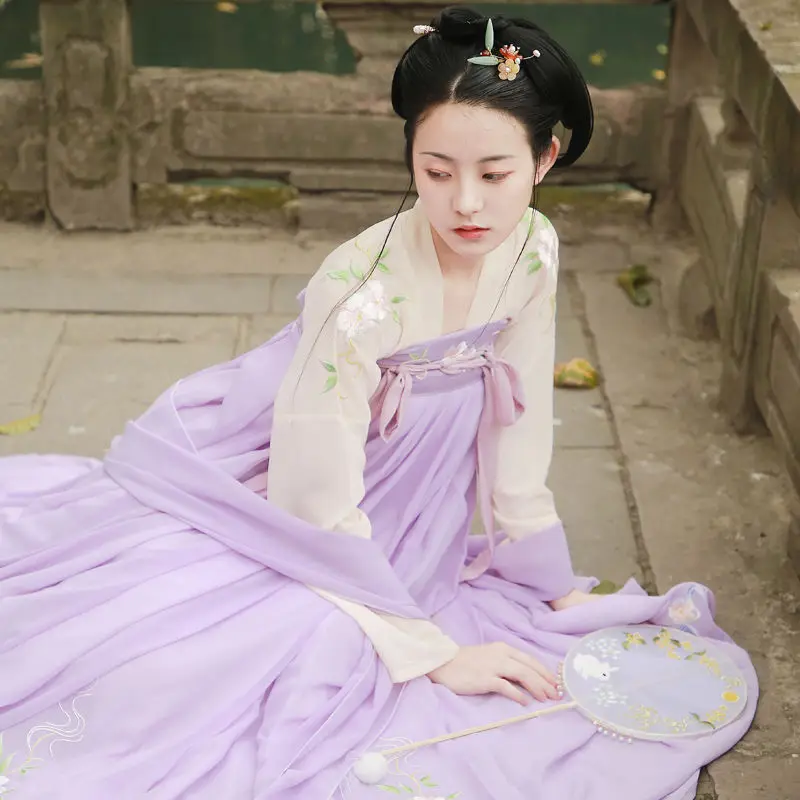 

New Hanfu Dress for Women Adult Chinese Ancient Summer Fairy Clothes Han/Tang/Song Dynasty Elegant Clothes Green Dance Hanfu