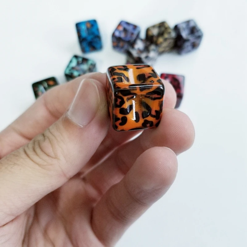 18 мм квадратное отверстие леопардовые резиновые бусины Сделай Сам ручной работы