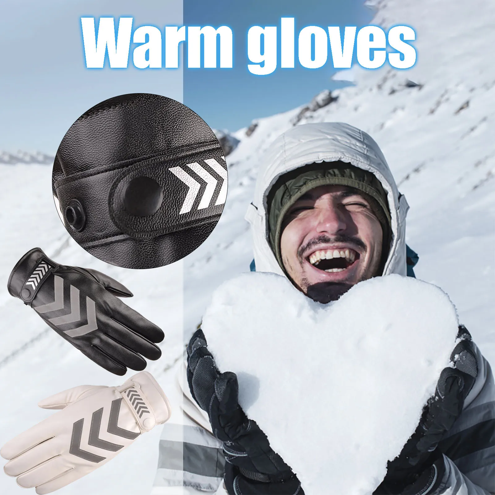 

Unisex Winter Plus Velvet To Keep Warm Wind And Cold Sports Game Gloves Men Women Windproof Cycling Fashion Accessories Gloves
