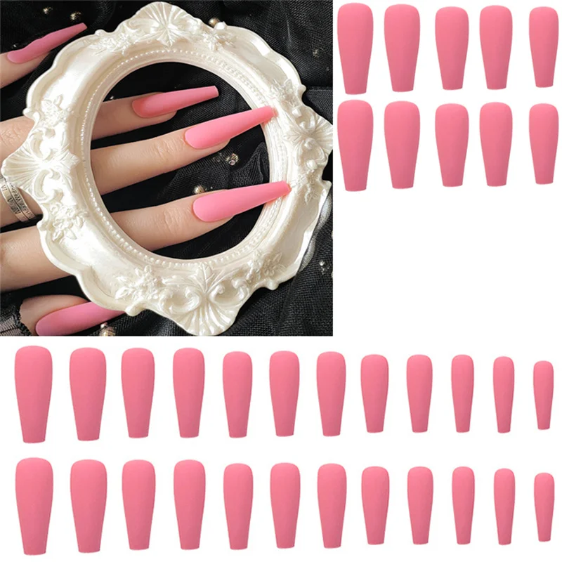 20 шт./компл. супер длинные накладные ногти гроб глянцевые искусственные Im пресс