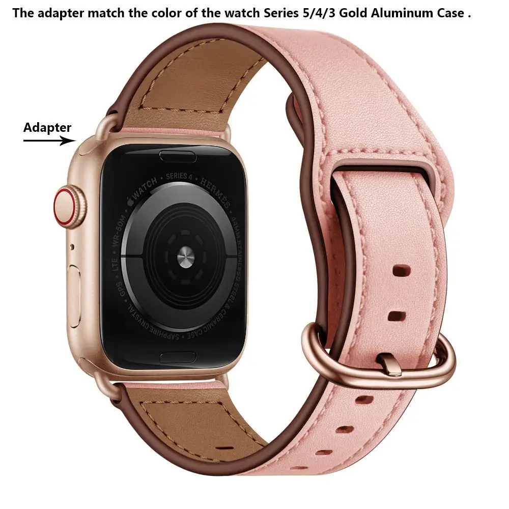 Кожаный ремешок для Apple watch 44 мм 40 мм iWatch 42 мм 38 мм браслет для часов из натуральной кожи Apple watch 5 4 3 2 1