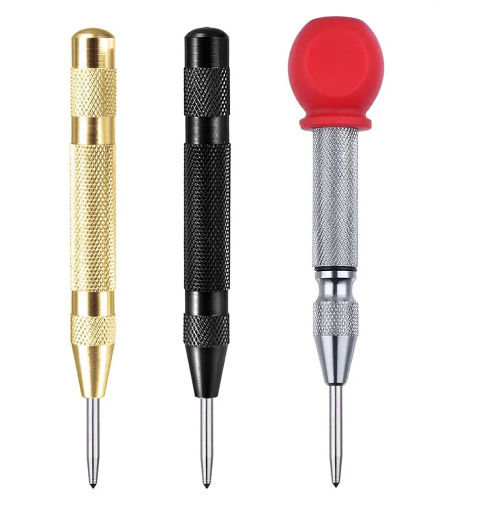 

1 шт. автоматический центральный дырокол-5-дюймовый латунный пружинный центральный Дырокол с регулируемым натяжением, ручной инструмент дл...