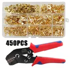 450 шт. M3 M5 M8 кольцо наконечники кольцо глаза комплект 2,84,86,3 мм Лопата для обжима терминалов кабельный наконечник соединители проводов SN48B обжимные плоскогубцы
