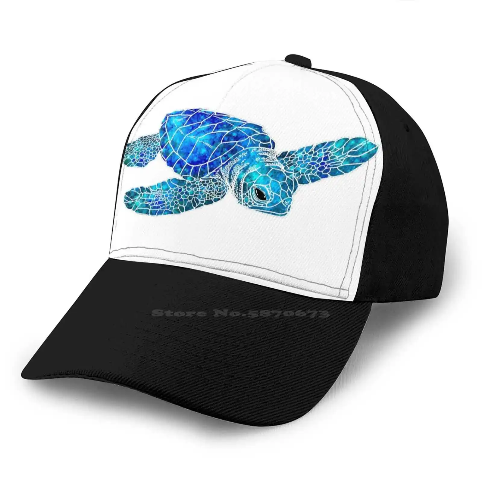 Морская черепаха воды Цвет арт кепки в стиле &quotхип-хоп шапка Черепаха домашние