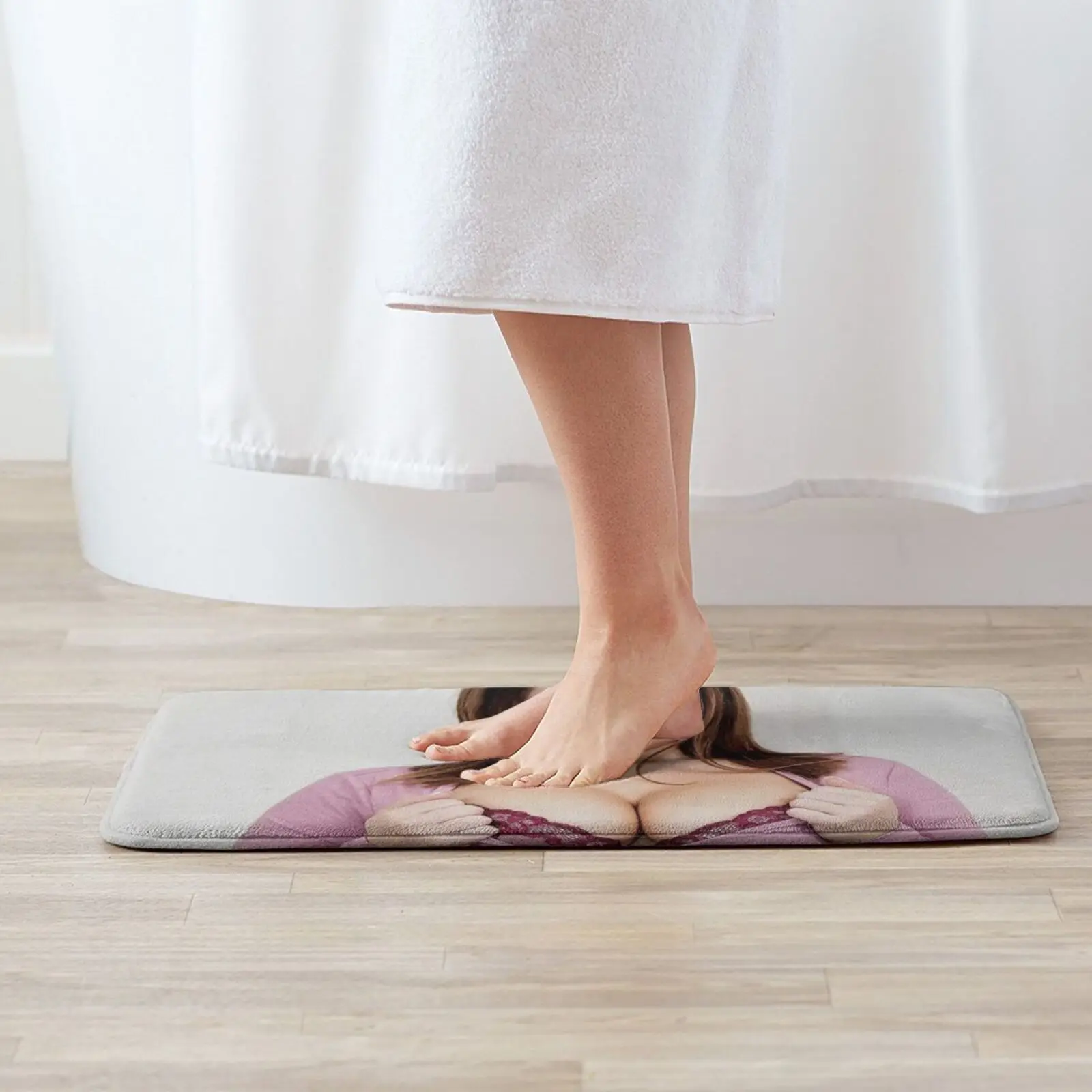 Наташа Найс Ковер-мат из мягкого ковра с антипробуксовочным эффектом для спальни, входной двери, французской модели с пушистой задницей, зрелой сисястой женщины, жесткого порно.