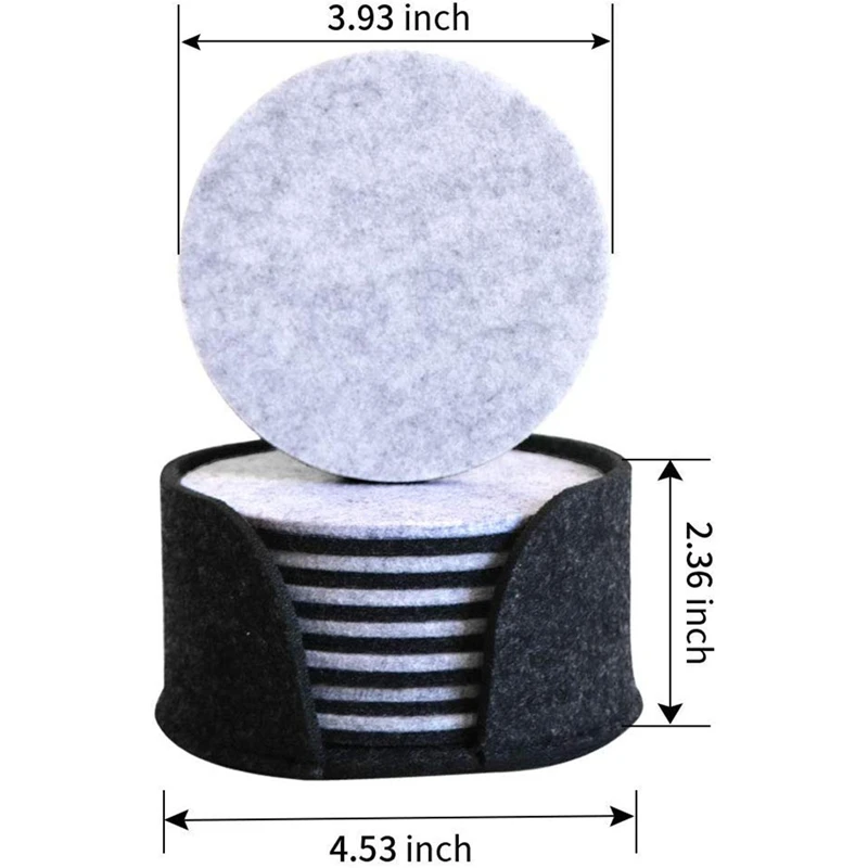 Годные войлочные подставки для напитков абсорбирующие с держателем настольные