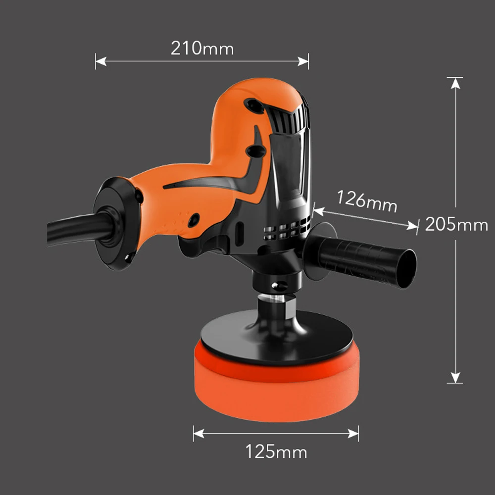 Multifunctional 980W Adjustable Speed Car Electric Waxing Polisher Polishing Machine Six Gears for Automobile Furniture | Инструменты