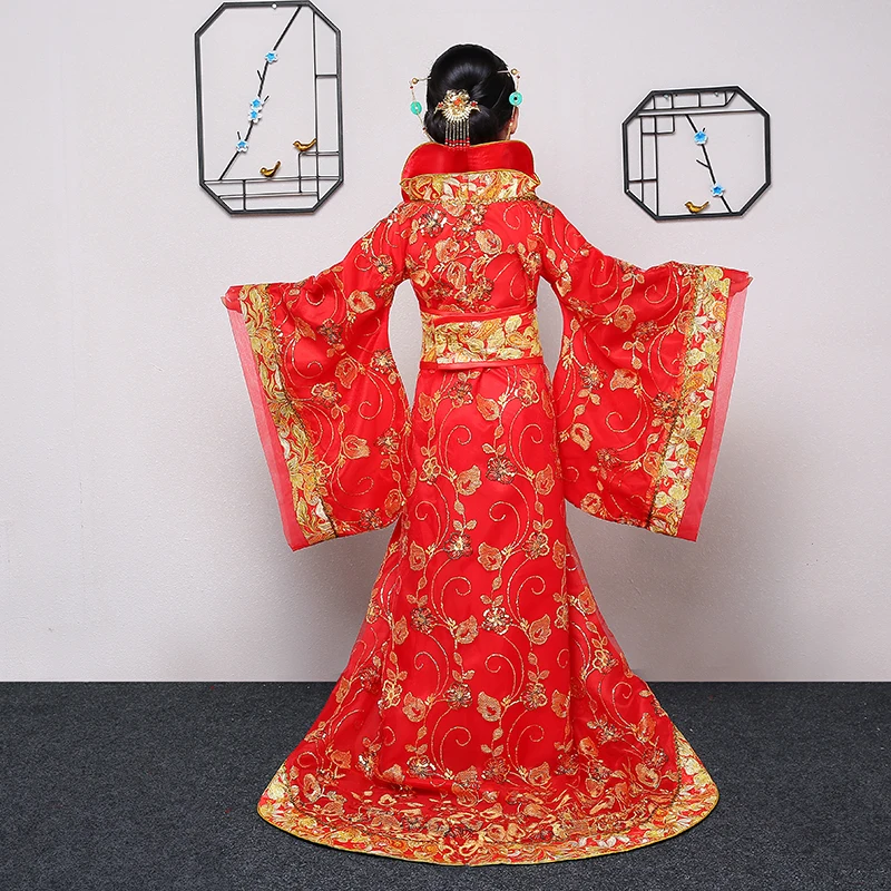 Детские сценические костюмы Hanfu женские династии Тан Императорский дворец с