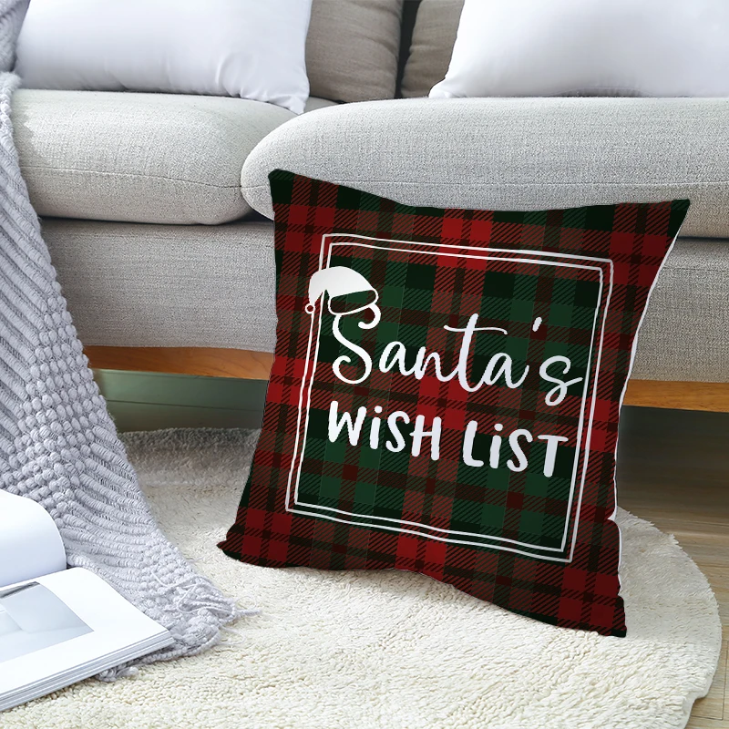 Christmas Cushion Covers Merry Christmas Decorations for Home Noel Christmas Gifts Navidad Xmas Cristmas DecorNew Year