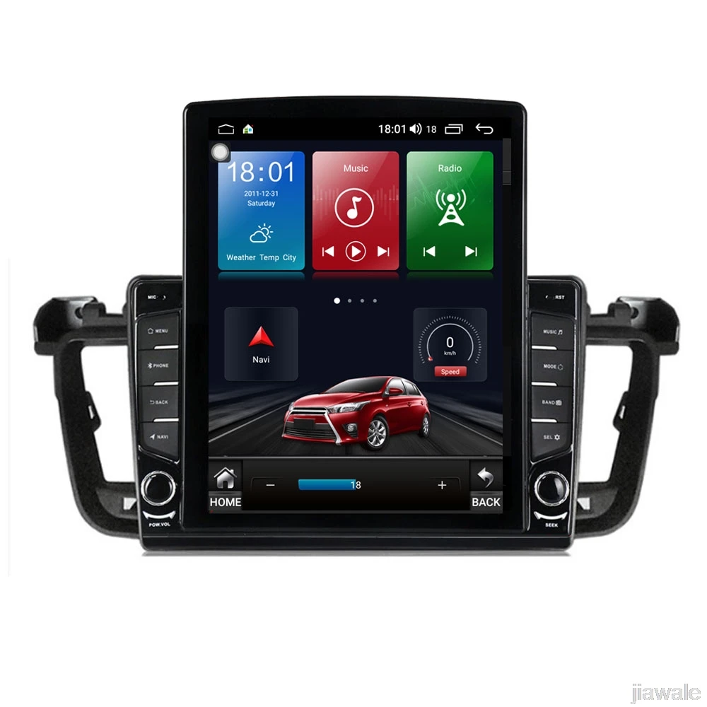 

9.7" octa core tesla style vertical screen Android 10 Car GPS Stereo Multimedia for Peugeot 508 2011-2018