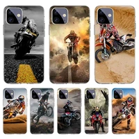 moto cross motorcycle sports case for iphone 11 12 pro max 13 7 8 plus xr xs x 12 mini 6 6s se 2020 se2 cover shell funda coque