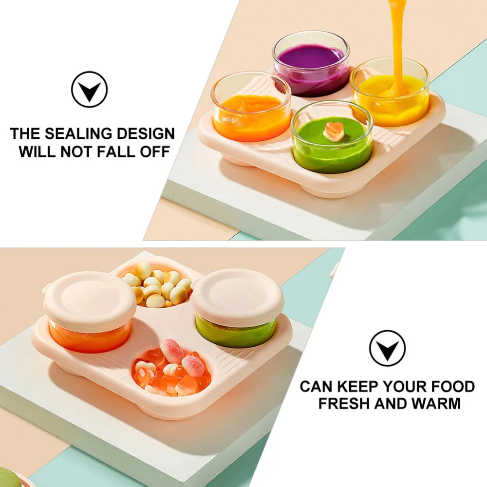 

1 Set Portable Baby Food Storage Box Baby Complementary Food Storage Boxes