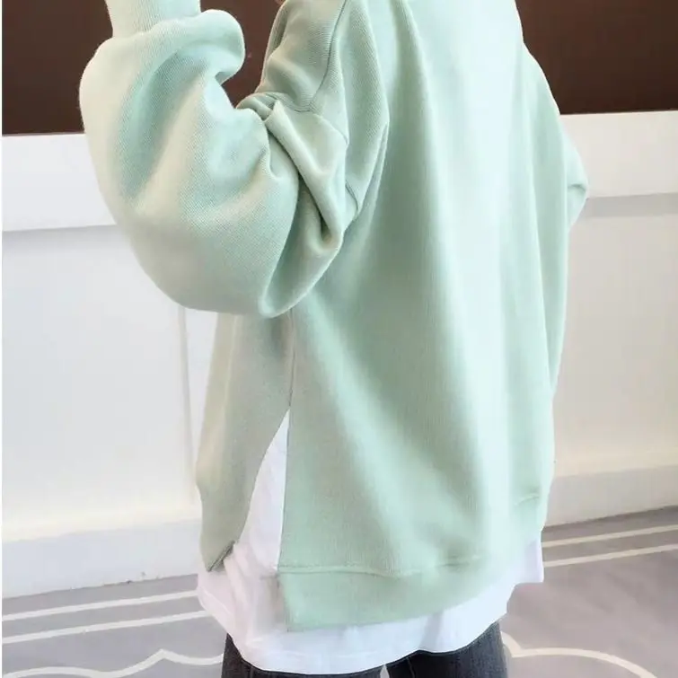 

Weiyi women's 2020 new spring and autumn wear thin loose Korean fashion spring break two foreign style tops