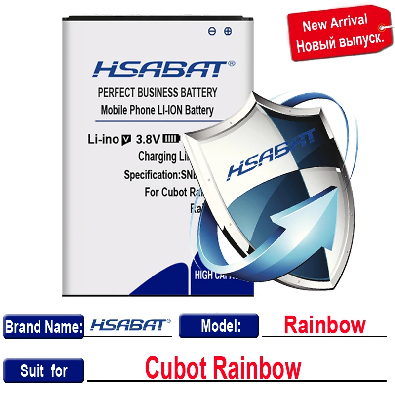 for Cubot Rainbow Аккумулятор HSABAT 6500 мАч для CUBOT MANITO/X6/NOTE S/Note Plus/Rainbow/P9/MAGIC/X15/R11/X18/H3/Dinosaur/MAX/S208 A S208A - Цвет: for Cubot Rainbow