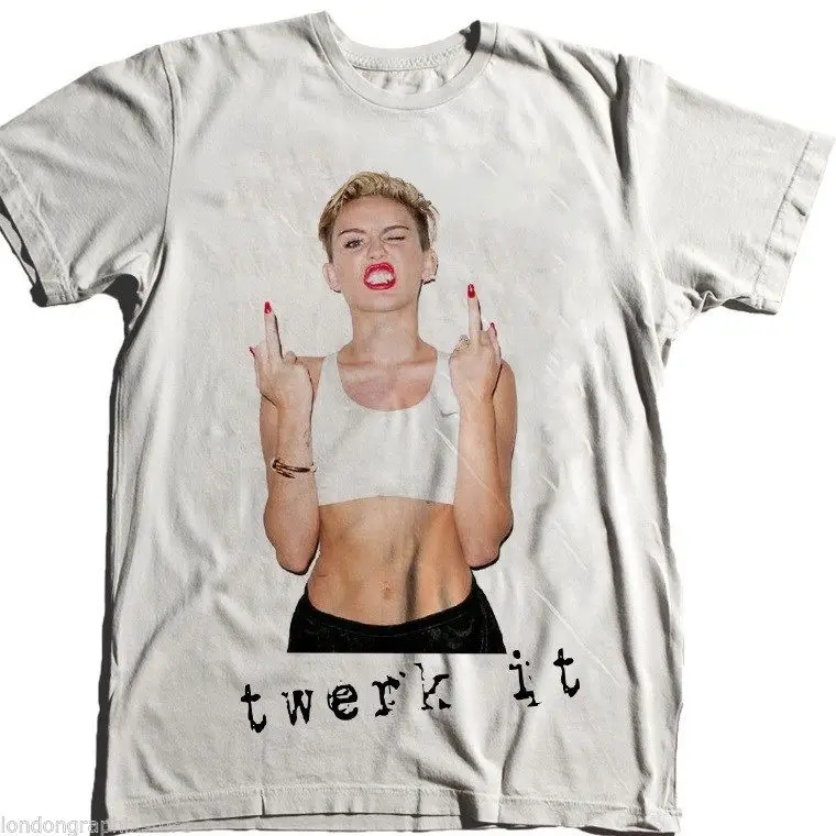 Футболка Miley Cyrus футболки с коротким рукавом в стиле хип хоп панк|Мужские
