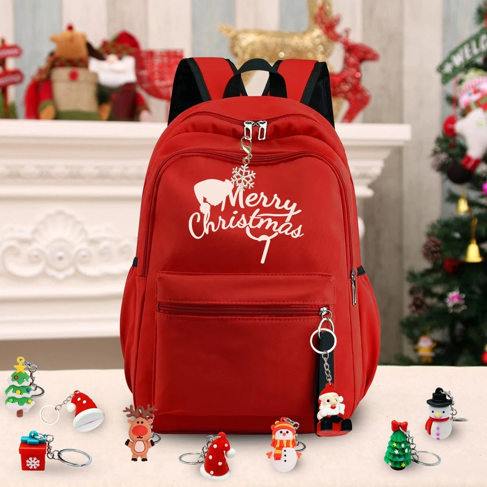 Calendario de Adviento de Navidad para ni&ntilde;os, colgante de resina, llavero, caja ciega, decoraci&oacute;n de navidad, regalos de vacaciones, 24 d&iacute;as-3