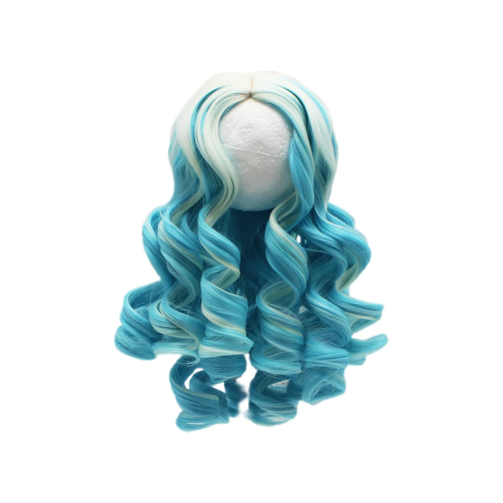 Aidolla Омбре белый фиолетовый цвет длинный парик волос Прическа для 18 дюймов