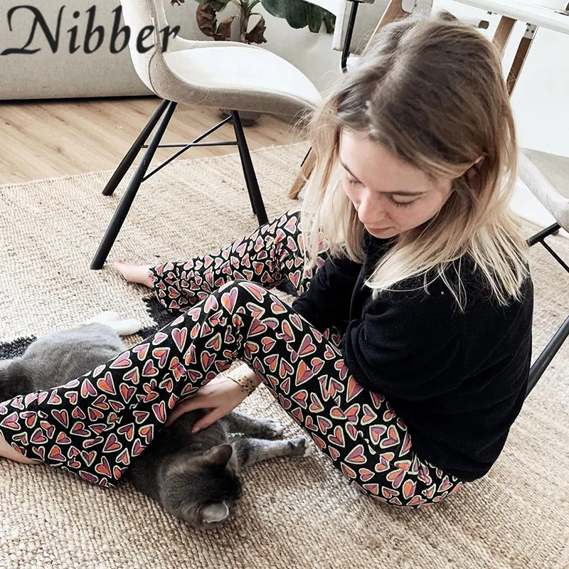 

Nibber Fashion Leopard Print High Waist Pants Women Casual Stretch Skinny Bell-bottoms Autumn New Wild Trousers Streetwear