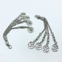 junkang 2pcs 10cm turkish om yoga flowers rosary pendant diy handmade bracelet necklace jewelry making connection accessories