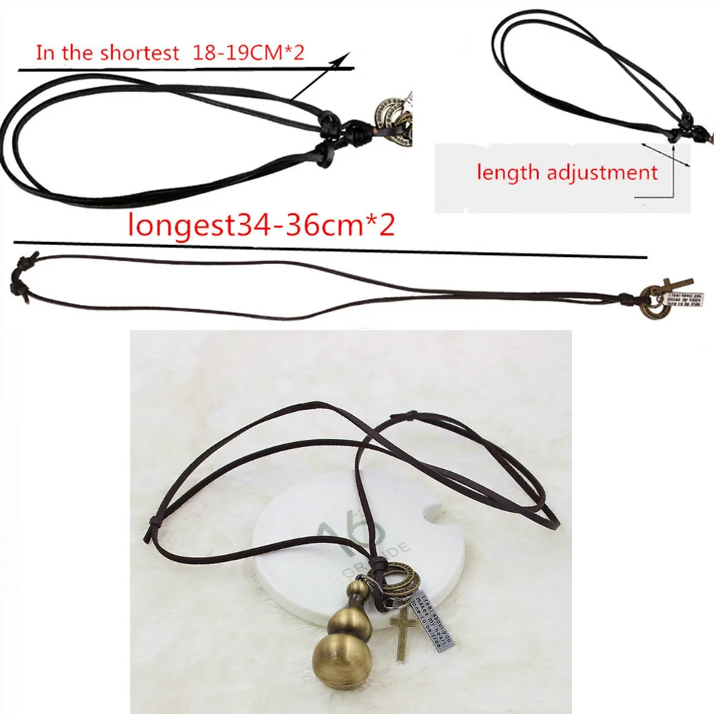 Ювелирные изделия DGW ожерелья и подвески в виде тыквы винтажное кожаное ожерелье