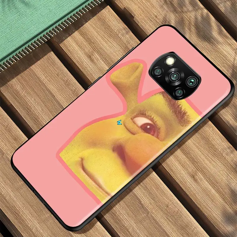 

Shrek Cute Cartoon For Xiaomi Redmi K30 K30S Mi 10T Lite Pro Poco X3 NFC X2 M3 M2 F2 Pro C3 F1 Soft Black Phone Case
