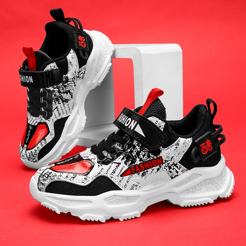 Новая детская Баскетбольная обувь Кроссовки для мальчиков Нескользящие