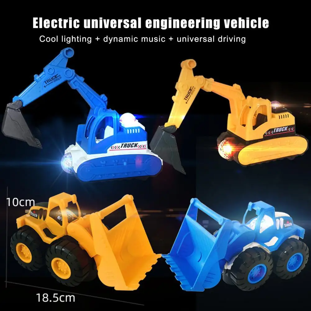 

Engineering Vehicle Model Swinging Detailed Plastic Kids Bulldozer Excavator Toy for Boy