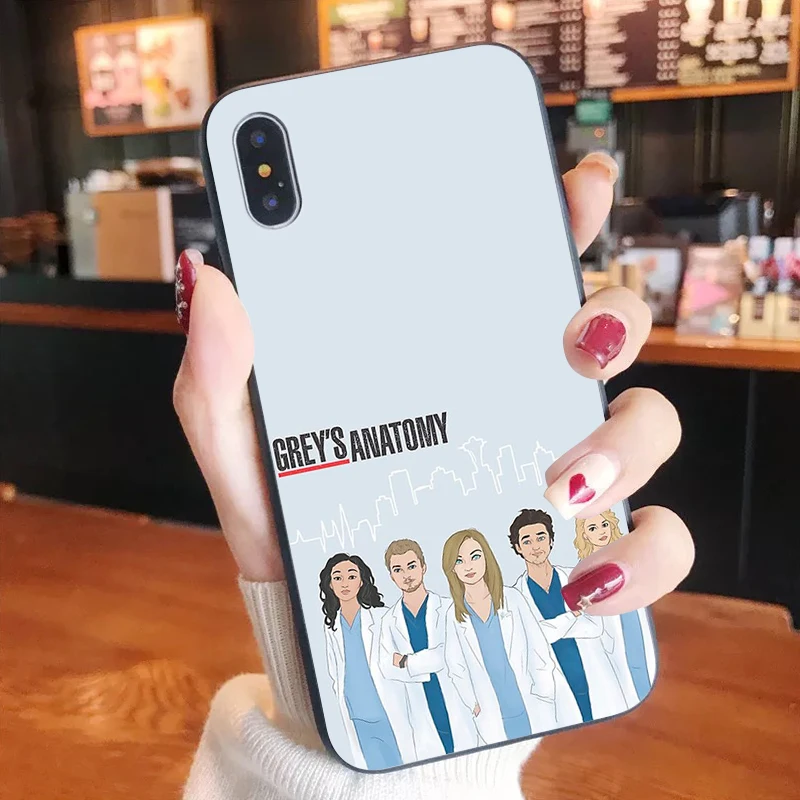 

American TV Greys Anatomy Nurse doctor Phone Cover for iPhone X XS MAX 6 6S 7 7plus 8 8Plus XR SE2020 12pro 12mini 11pro max