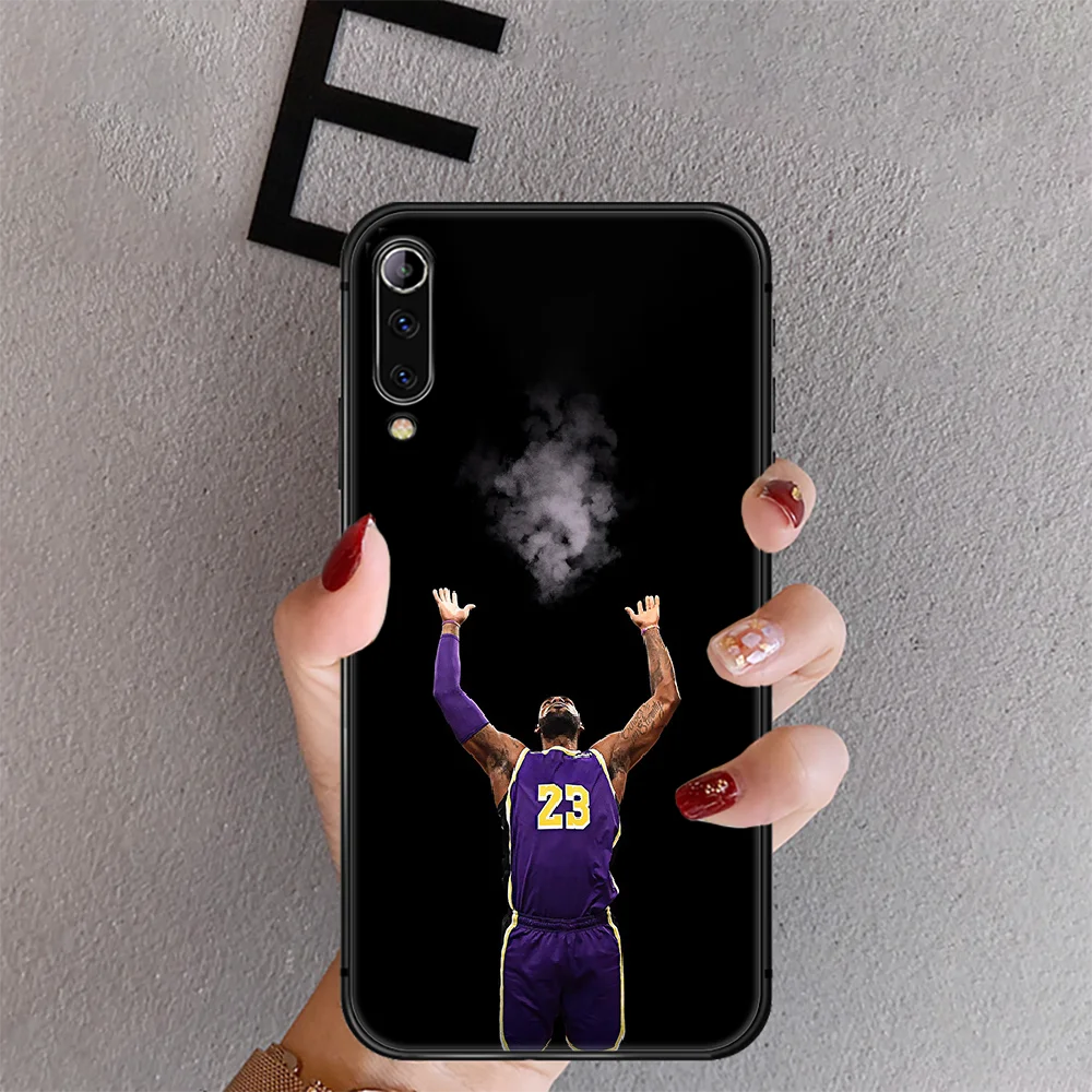 

Basketball James 23 LeBron Phone Case Cover For Xiaomi Mi Note 8 9 3 9 A2 A3 9T 10 Max Pro Lite Ultra Black Back Funda