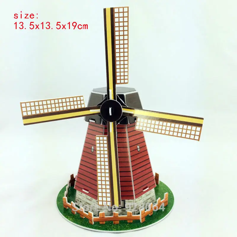 Rompecabezas 3D de papel para ni&ntilde;os, juguetes educativos para ni&ntilde;os, DIY, juguetes para beb&eacute;s, casa, castillo, rompecabezas, modelo para ni&ntilde;os-3