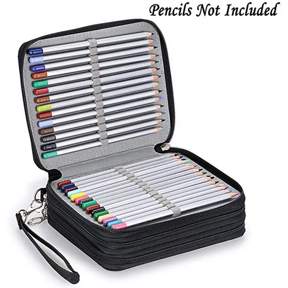 

Professional 72 Color 78 Hole Fine Art Painting Pencil Box Pen Student Case Stationery Bag Pencil Storage Bag Stationery Cu M4U6
