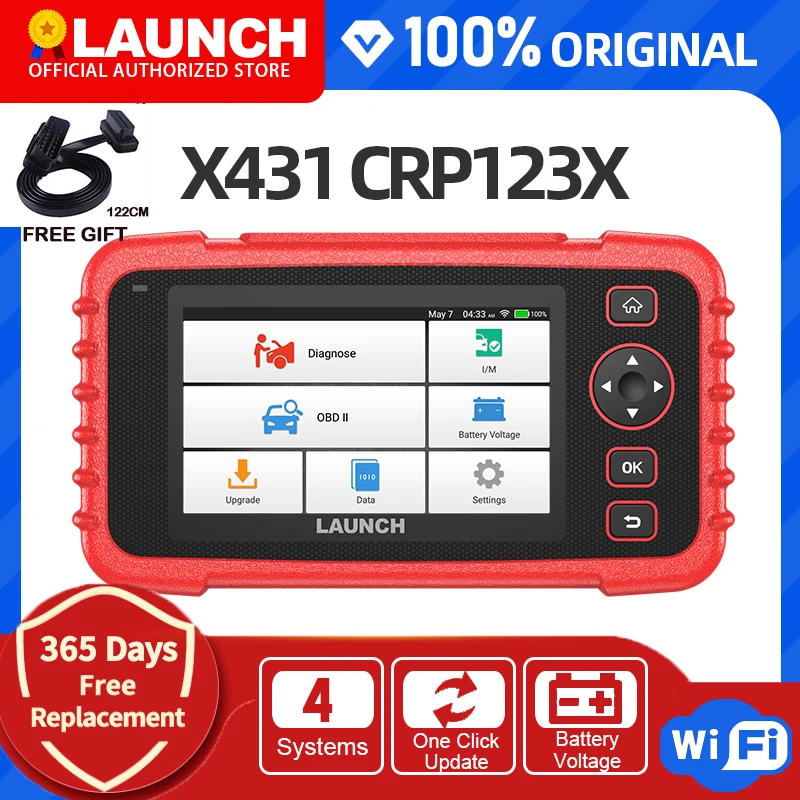 LAUNCH X431 CRP123X OBD2 сканер считыватель кодов автомобиля диагностический инструмент ENG