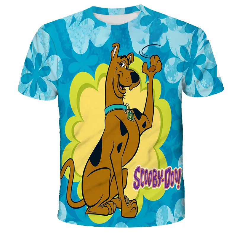 

Anime 3d Print T Shirt children Scooby Fashion T-shirt Kids Doo Harajuku Sexy Dog Top Tees Funny Shirts Boys and girls Tshirt 4T