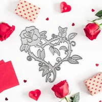 heart rose metal cutting dies embossing stencils scrapbooking for diy craft paper card making album decoration