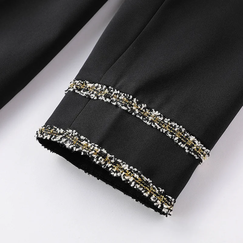 

Plus Size Women Clothes Oversized Outwear 5xl 4xl 3xl Xxl L Turn-down Collar England Style Black Double Breasted Spring Autumn