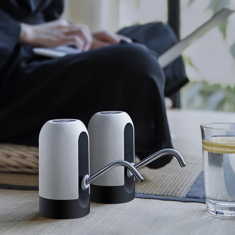 

Home Gadgets Water Bottle Pump Mini Barreled Water Electric Pump USB Charge Automatic Portable Water Dispenser Drink Dispenser