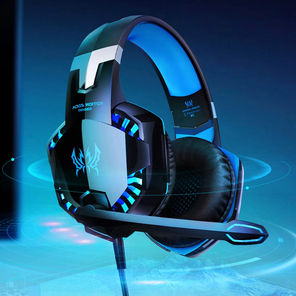 

Gaming Headset Set Deep Bass Stereo Casque Wired Headphone Gamer Earphone with Microphone for PS4 PS5 XBOX