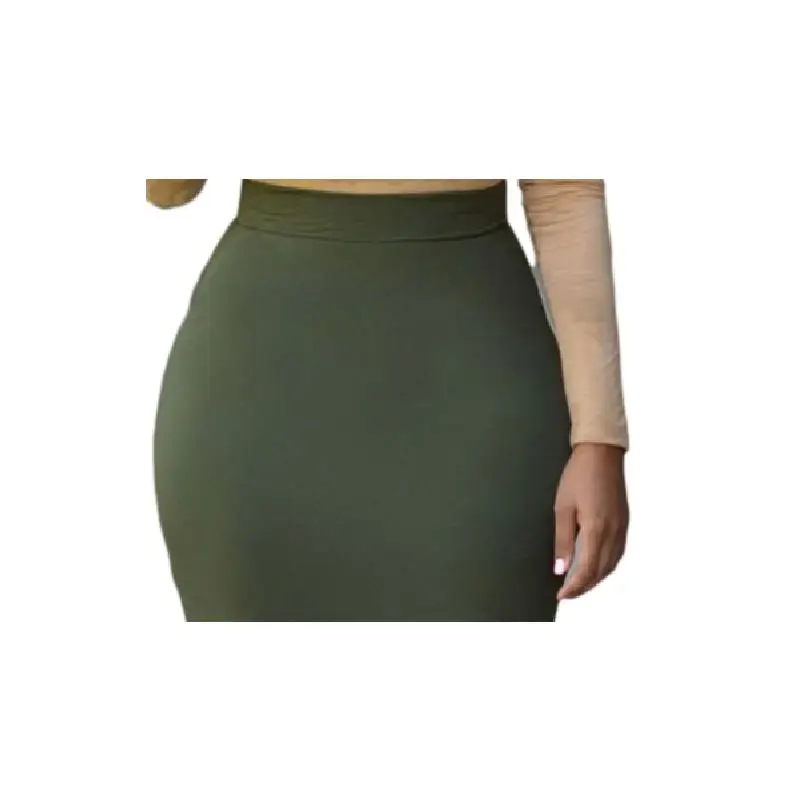 Женские осенние повседневные Slim Fit облегающая юбка с высокой талией размера плюс