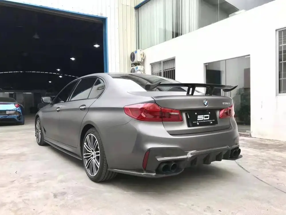 Универсальный Спойлер на крышу багажника из углеродного волокна для BMW G30 G38 F22 F80