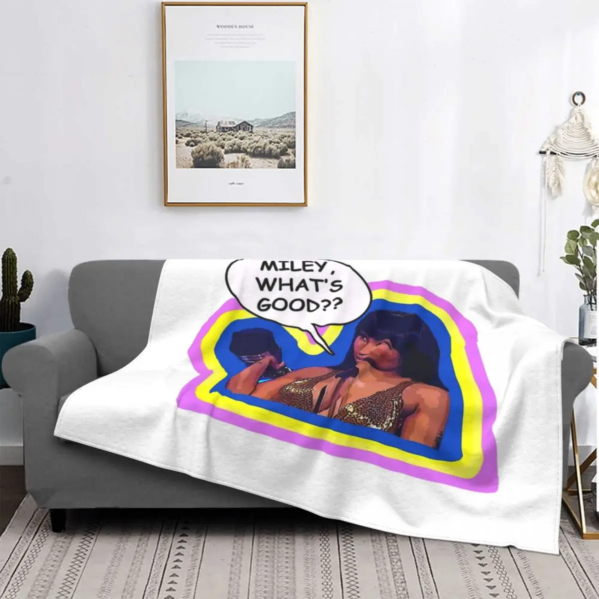 

Miley-colcha a cuadros para cama, manta Kawaii de 90, colcha