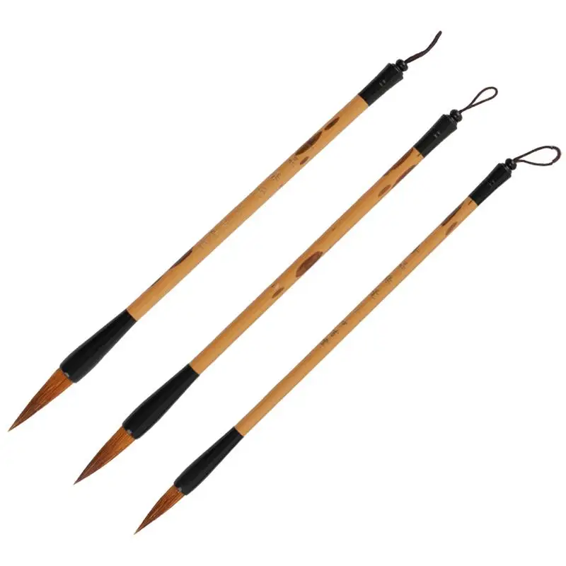 

3pcs Professional Chinese Calligraphy Brush Pens Writing Brushes Drawing Pens