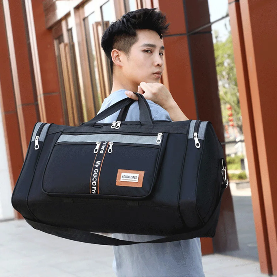 Вместительная дорожная спортивная сумка для багажа мужская тренировок в